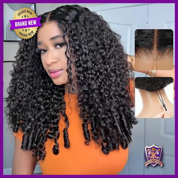 Glueless Human Hair Wig 24in Pre Plucked HD Lace Closure Drawstring Wear and Go main image 6